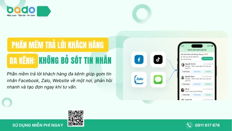 Phần Mềm Trả Lời Khách Hàng Đa Kênh: Không Bỏ Sót Tin Nhắn